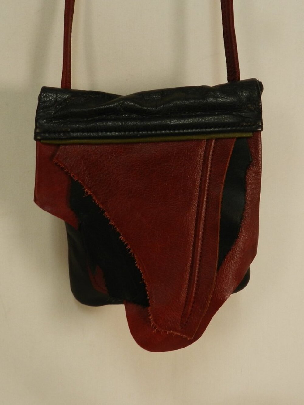 Ann Ringness Vintage Handmade Patchwork small crossbody bag purse back pocket